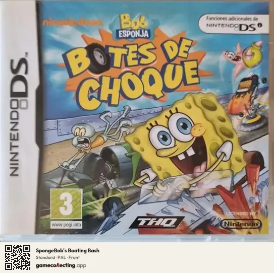 SpongeBob's Boating Bash Nintendo DS, PAL box front