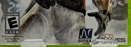 Backbreaker, the ESRB box on its front