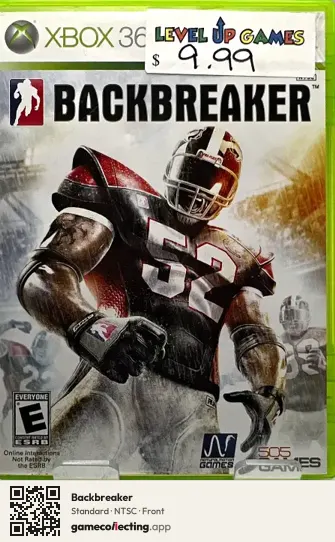 Backbreaker Xbox 360, NTSC box front