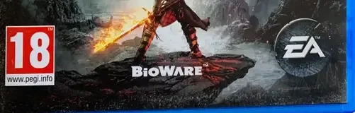Dragon Age: Inquisition, the PEGI square on its front