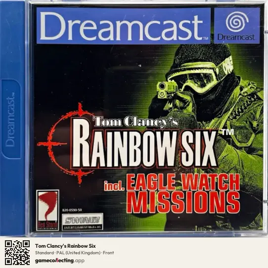 Tom Clancy's Rainbow Six Sega Dreamcast, United Kingdom box front
