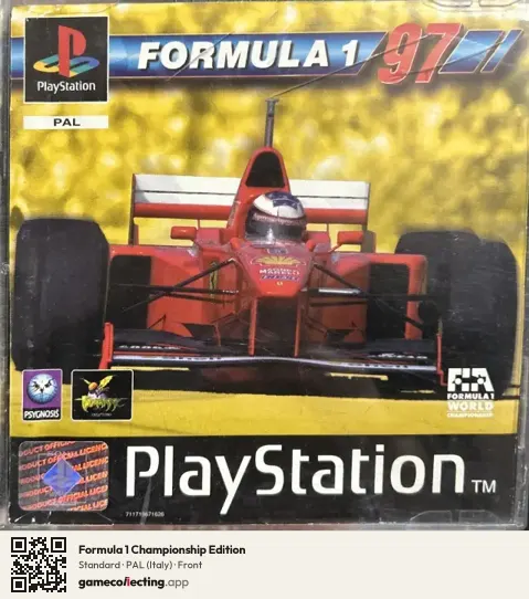 Formula 1 Championship Edition PlayStation, Italy box front