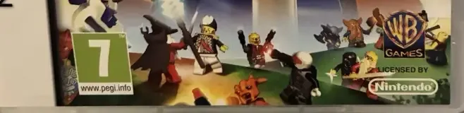 LEGO Battles, the PEGI square on its front