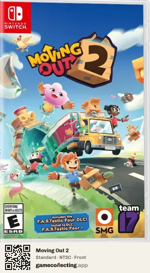Moving Out 2 Nintendo Switch, NTSC box front