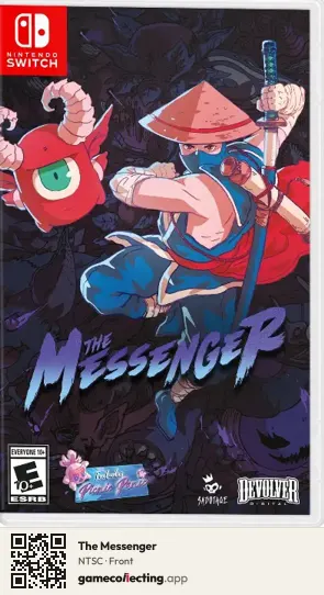 The Messenger Nintendo Switch, NTSC box front