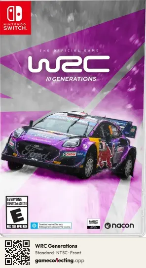 WRC Generations Nintendo Switch, NTSC box front