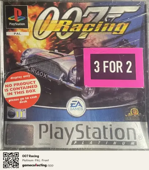 007 Racing PlayStation, PAL box front