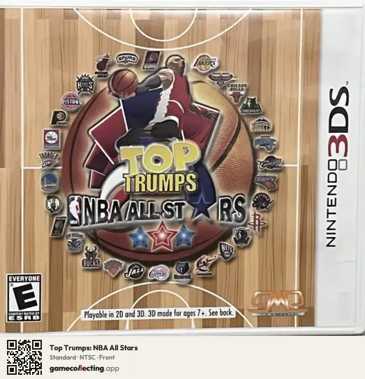 Top Trumps: NBA All Stars Nintendo 3DS, NTSC box front