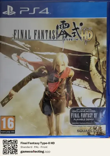 Final Fantasy Type-0 HD PlayStation 4, PAL box front