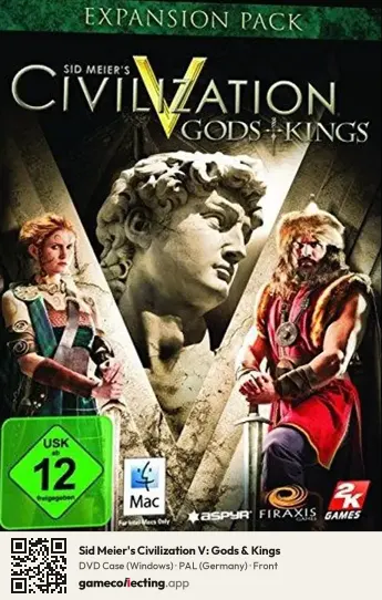 Sid Meier's Civilization V: Gods & Kings Computer, Germany box front