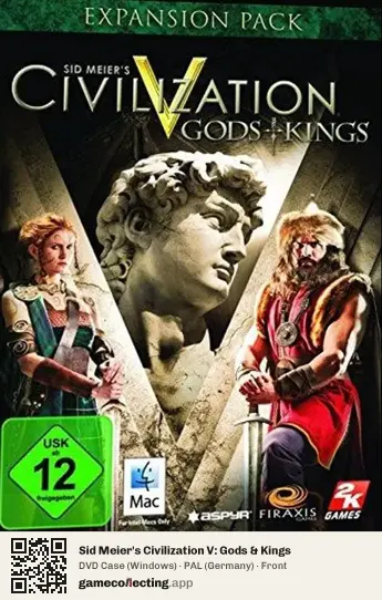 Sid Meier's Civilization V: Gods & Kings Computer, Germany box front