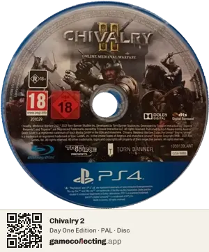 Chivalry 2 PlayStation 4, PAL disc
