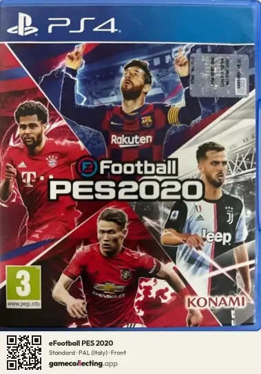 eFootball PES 2020 PlayStation 4, Italy box front