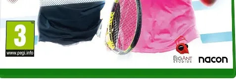 Tennis World Tour 2, the PEGI square on its front