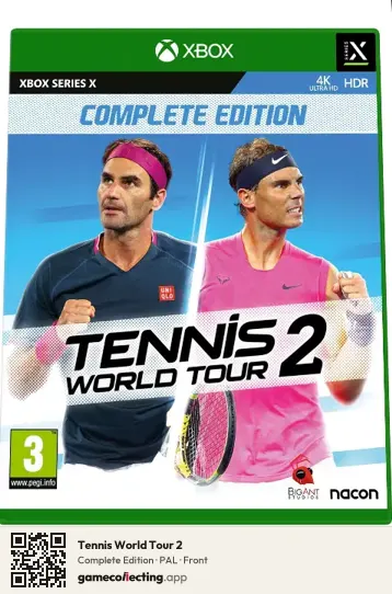 Tennis World Tour 2 Xbox Series X, PAL box front