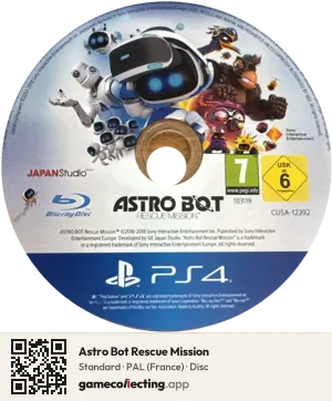 Astro Bot Rescue Mission PlayStation 4, PAL disc