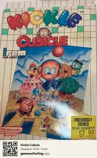 Kickle Cubicle Nintendo Entertainment System, NTSC box front
