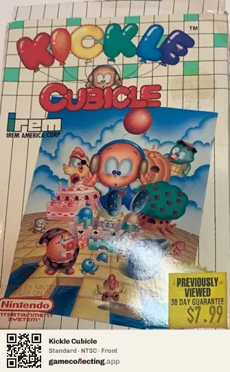 Kickle Cubicle Nintendo Entertainment System, NTSC box front