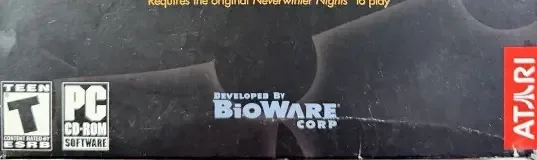 Neverwinter Nights: Shadows of Undrentide, the ESRB box on its front