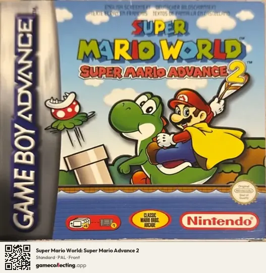 Super Mario World: Super Mario Advance 2 Game Boy Advance, PAL box front