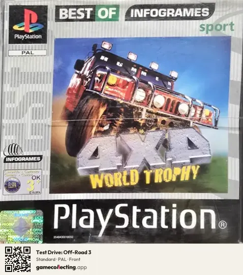 Test Drive: Off-Road 3 PlayStation, PAL box front