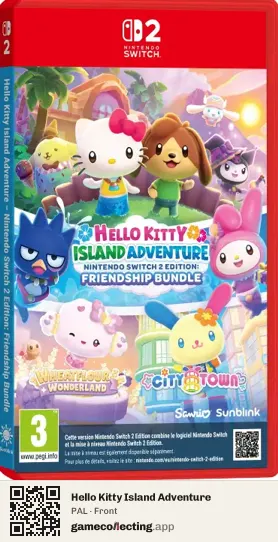 Hello Kitty Island Adventure Nintendo Switch 2, PAL box front