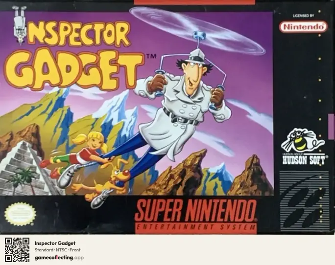 Inspector Gadget Super Nintendo Entertainment System, NTSC box front