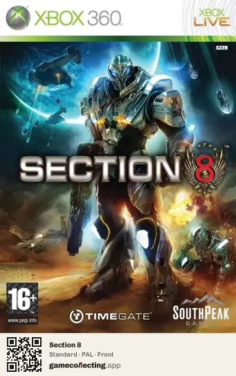 Section 8 Xbox 360, PAL box front