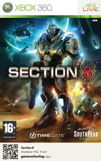 Section 8 Xbox 360, PAL box front