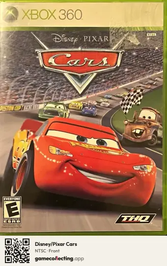Disney/Pixar Cars Xbox 360, NTSC box front