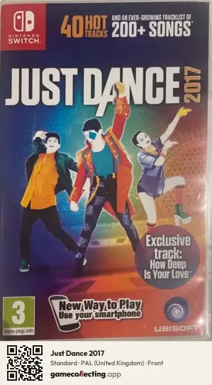 Just Dance 2017 Nintendo Switch, United Kingdom box front