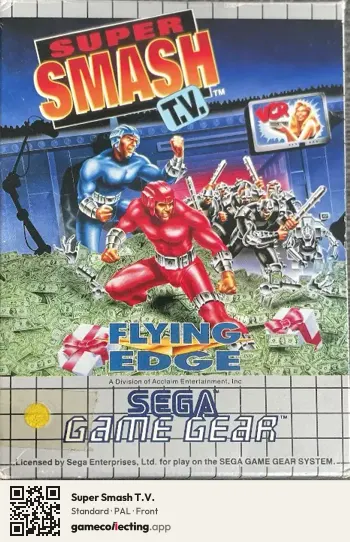 Super Smash T.V. Sega Game Gear, PAL box front