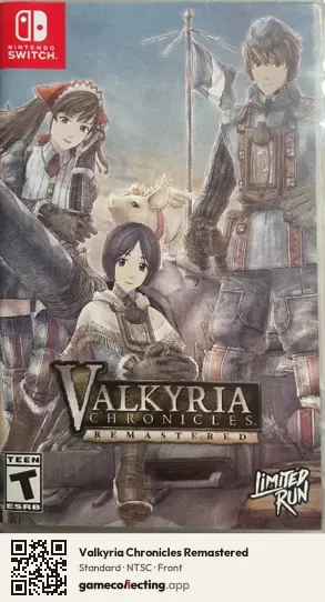 Valkyria Chronicles Remastered Nintendo Switch, NTSC box front