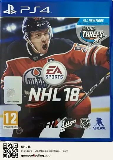 NHL 18 PlayStation 4, Nordic countries box front