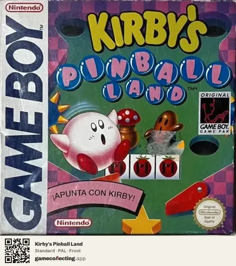 Kirby's Pinball Land Game Boy, PAL box front