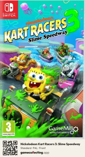 Nickelodeon Kart Racers 3: Slime Speedway Nintendo Switch, PAL box front