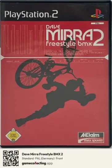 Dave Mirra Freestyle BMX 2 PlayStation 2, Germany box front