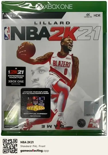NBA 2K21 Xbox One, PAL box front