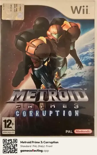 Metroid Prime 3: Corruption Nintendo Wii, Italy box front