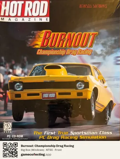 Burnout: Championship Drag Racing Computer, NTSC box front