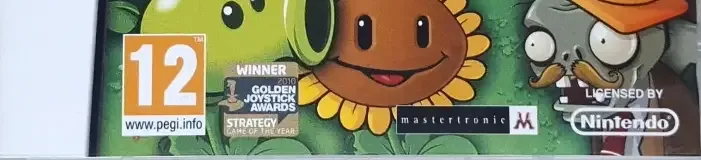 Plants vs. Zombies, the PEGI square on its front