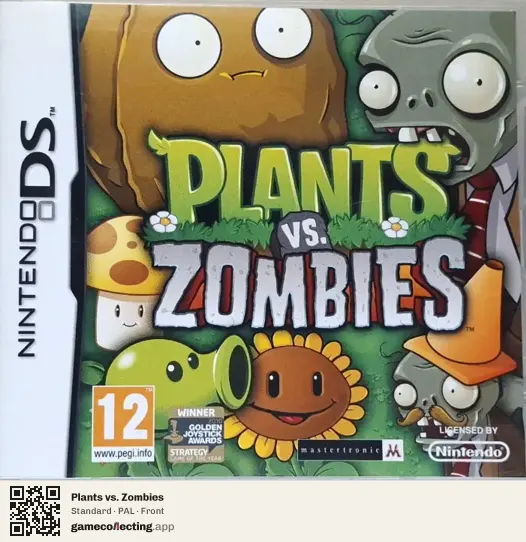 Plants vs. Zombies Nintendo DS, PAL box front