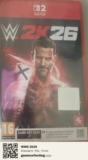 WWE 2K26 Nintendo Switch 2, PAL box front