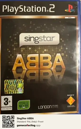 SingStar ABBA PlayStation 2, Italy box front