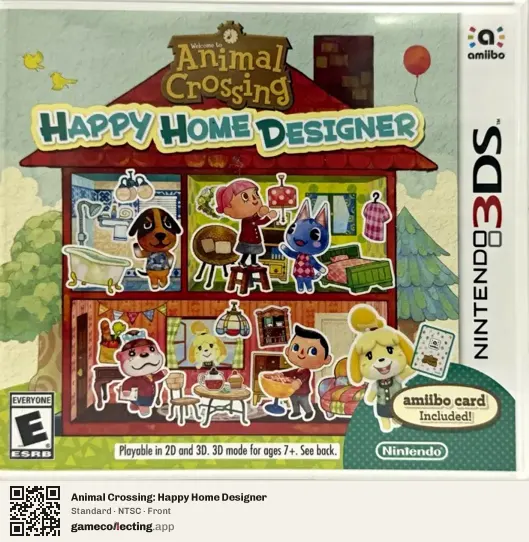 Animal Crossing: Happy Home Designer Nintendo 3DS, NTSC box front