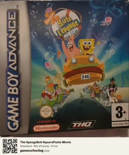The SpongeBob SquarePants Movie Game Boy Advance, France box front