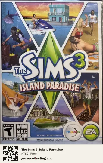 The Sims 3: Island Paradise Computer, NTSC box front