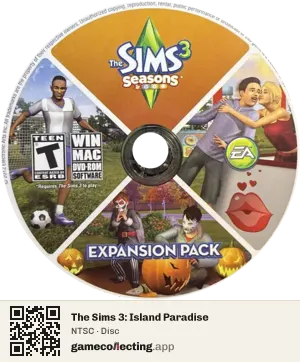 The Sims 3: Island Paradise Computer, NTSC disc