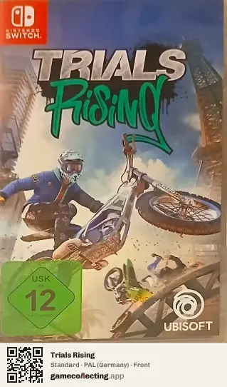 Trials Rising Nintendo Switch, Germany box front