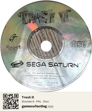 Trash It Sega Saturn, PAL disc